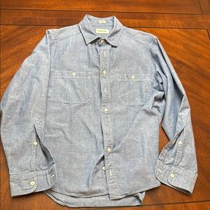 Men's Blue chambray shirt Taylor stitch 40 medium